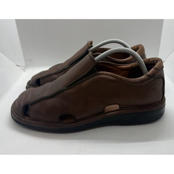 Johnston & Murphy Brown Leather Slip-On Men\'s Fisherman Sandals Shoes Sz 9 #8186 main image 6